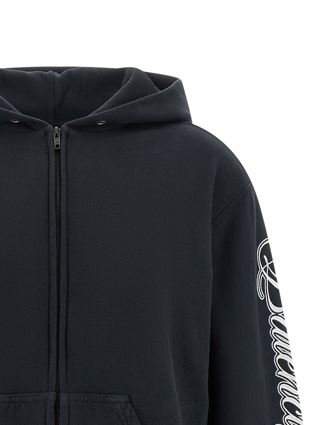 Balenciaga Black Cotton Sweatshirt