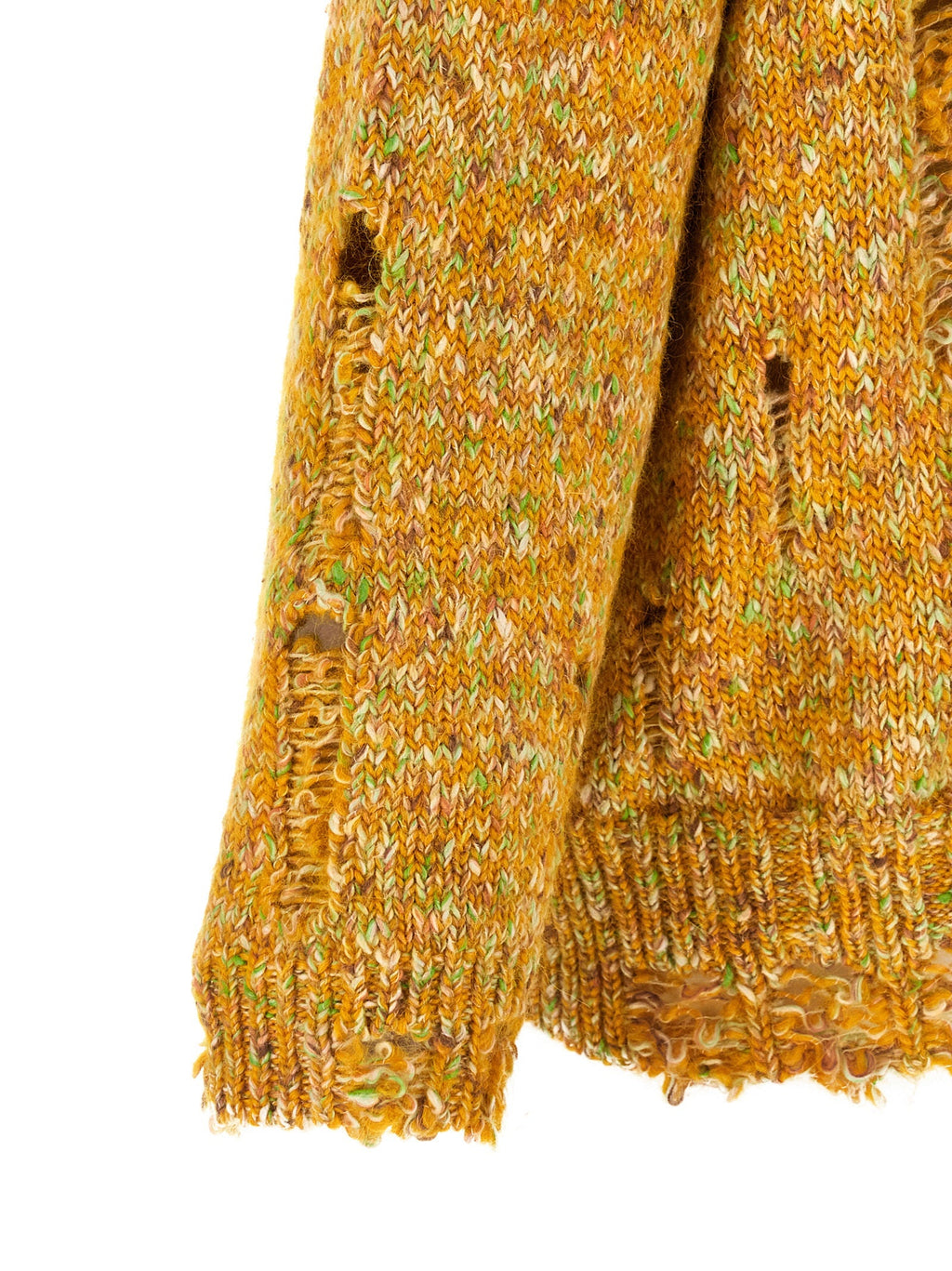 R13 Bicolor Alpaca Leather Cardigan