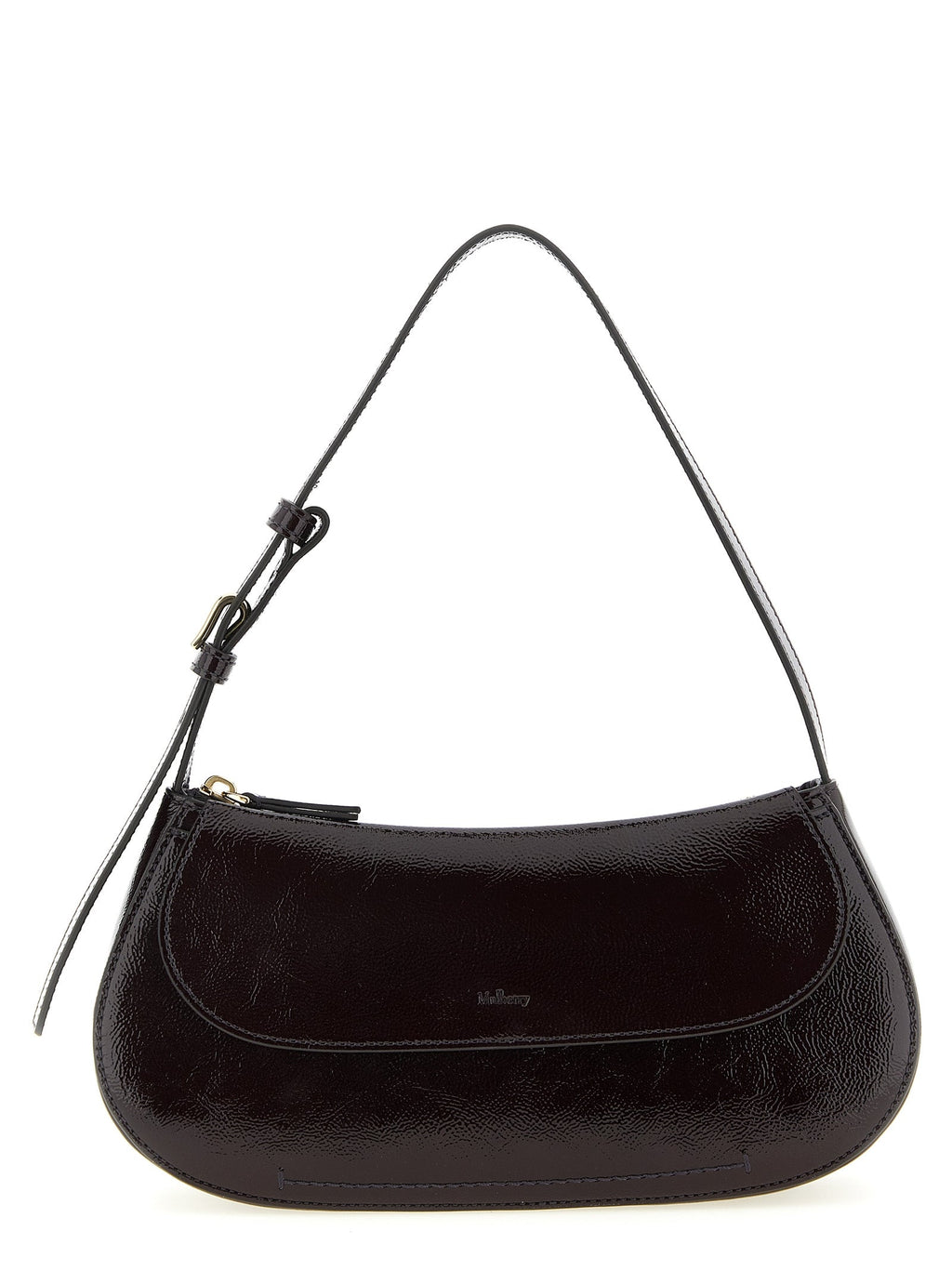 Mulberry Purple Calfskin Shoulder Bag