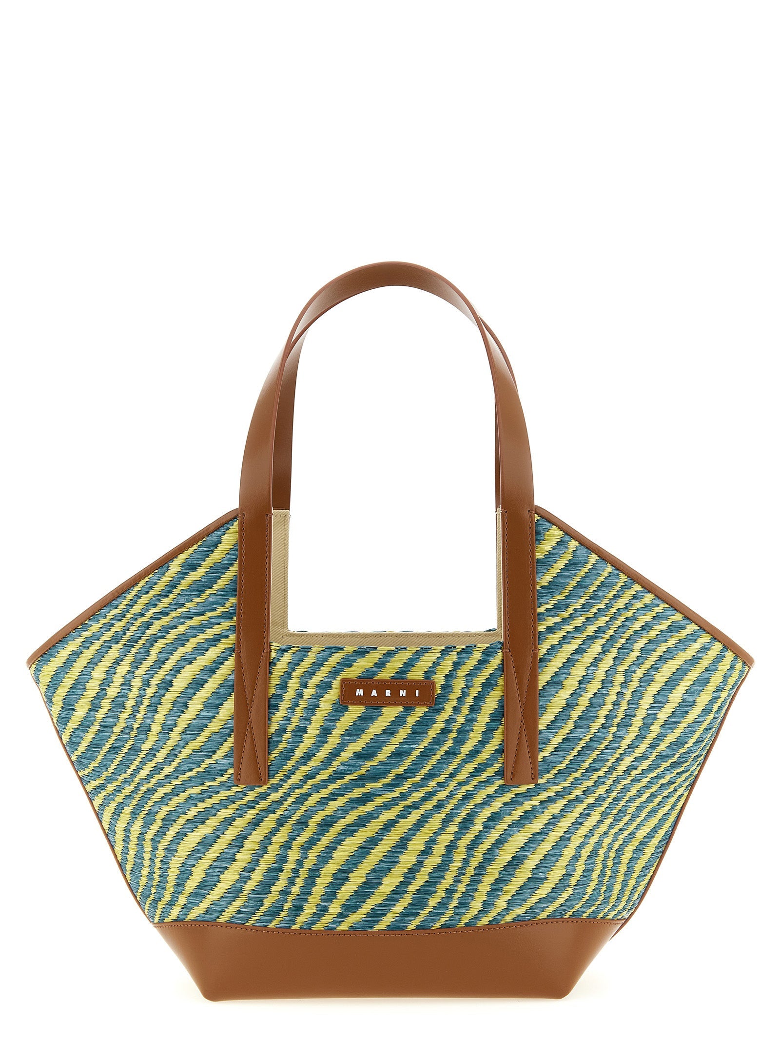 Marni Bicolor Polyamide Tote Bag