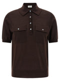 P.A.R.O.S.H. Brown Wool Polo Shirt