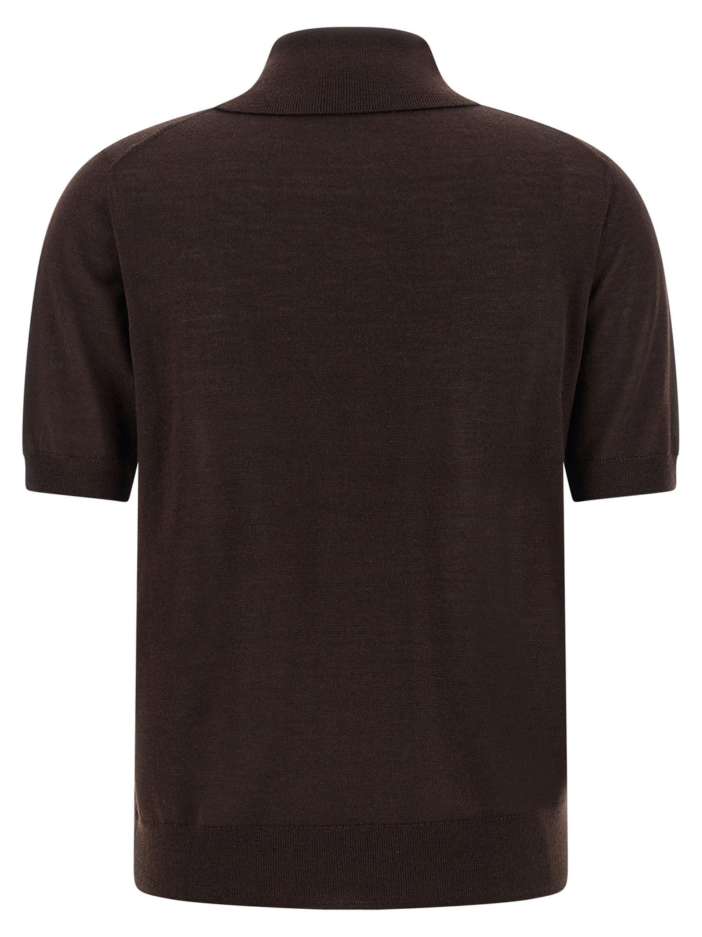 P.A.R.O.S.H. Brown Wool Polo Shirt