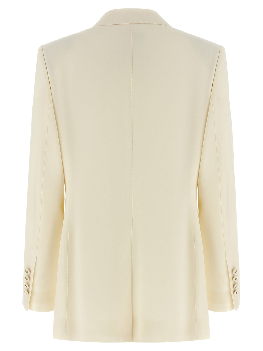 Dolce & Gabbana White Virgin Wool Blazer
