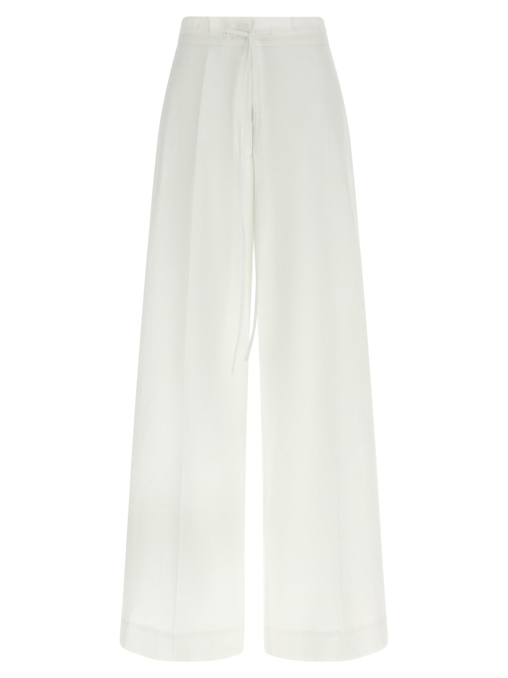 P.A.R.O.S.H. White Cotton Casual Pants
