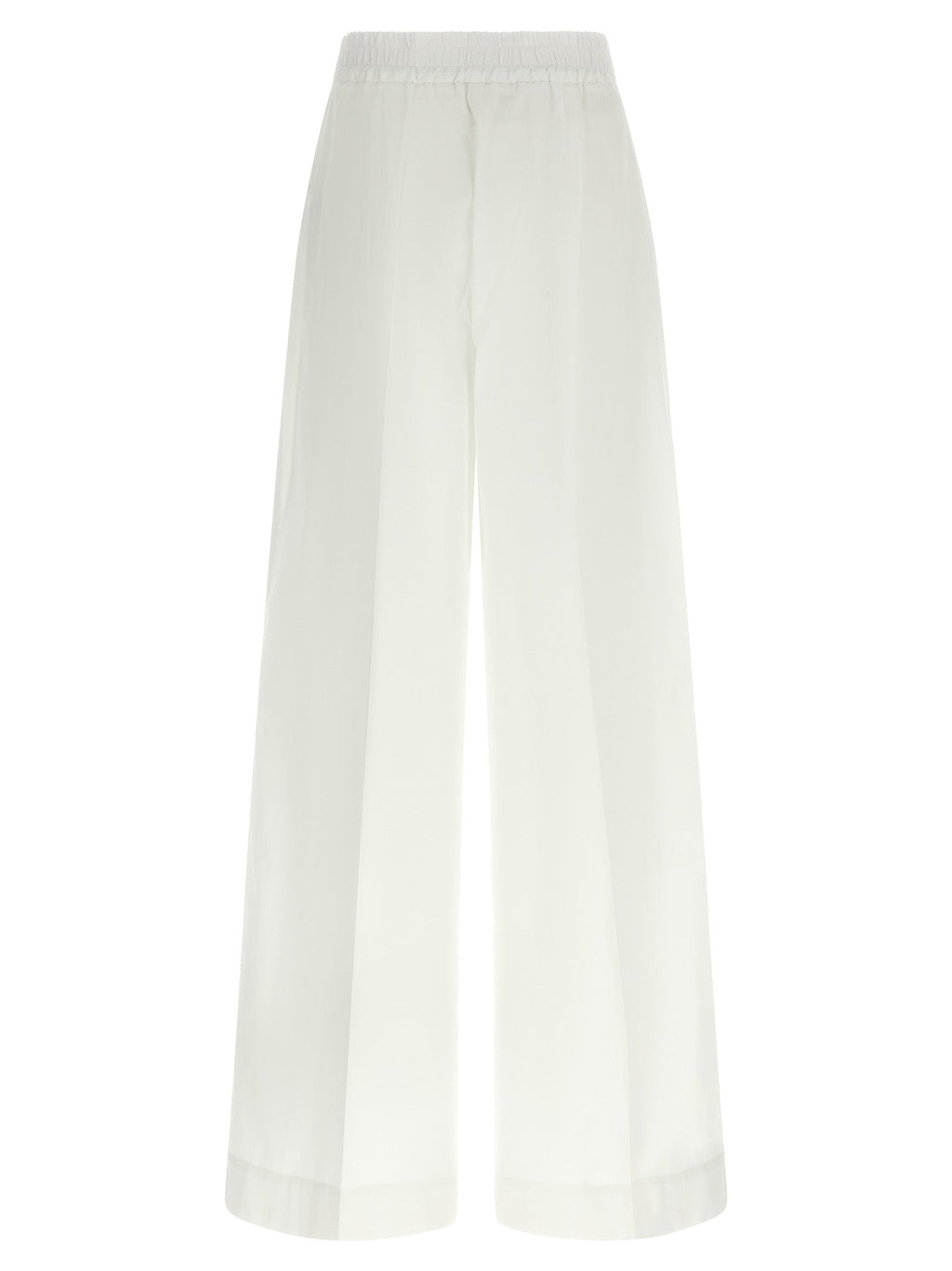 P.A.R.O.S.H. White Cotton Casual Pants