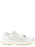 Jimmy Choo White Tencel Athletic Sneakers