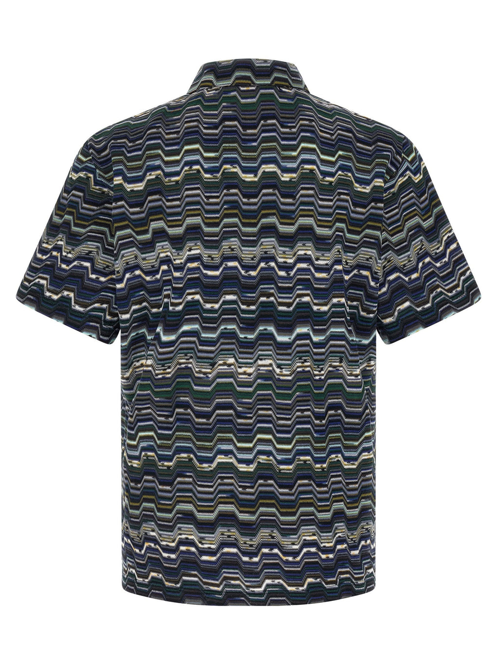 Missoni Blue Cotton Polo Shirt