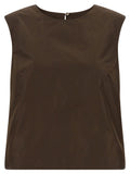 P.A.R.O.S.H. Brown Polyester Shirt