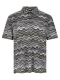 Missoni Bicolor Cotton Polo Shirt