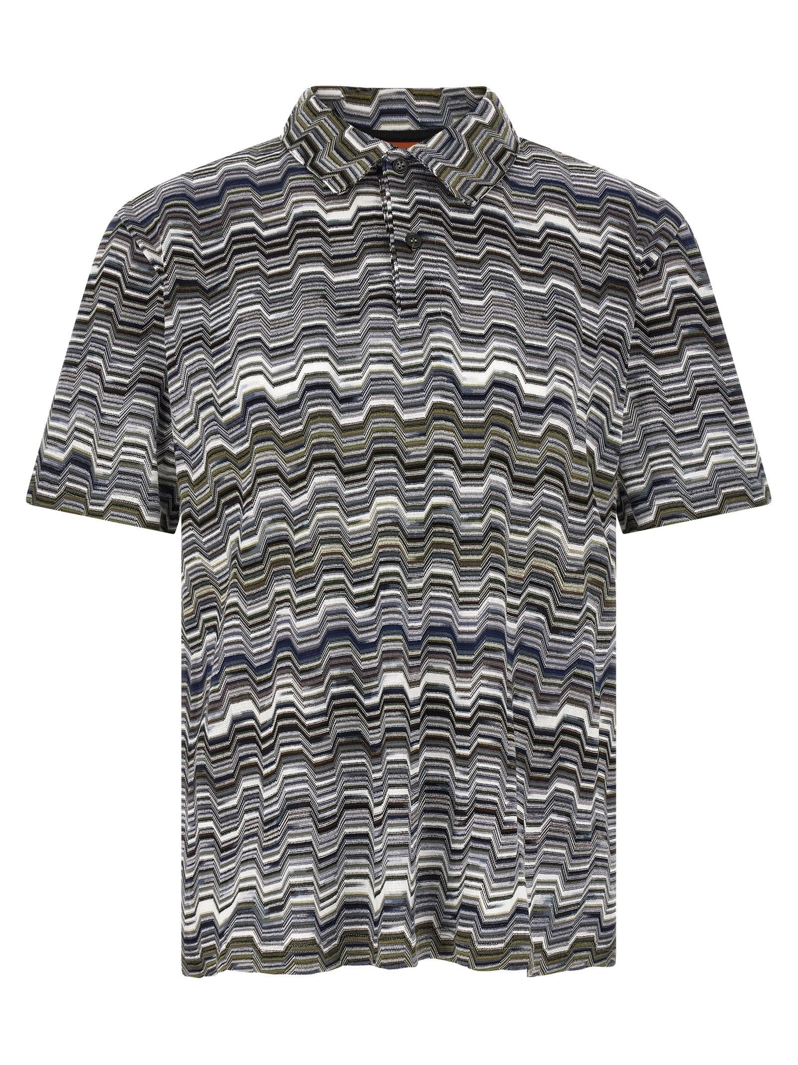 Missoni Bicolor Cotton Polo Shirt