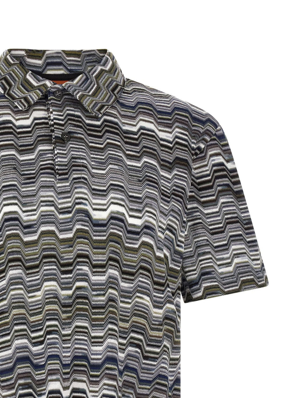 Missoni Bicolor Cotton Polo Shirt