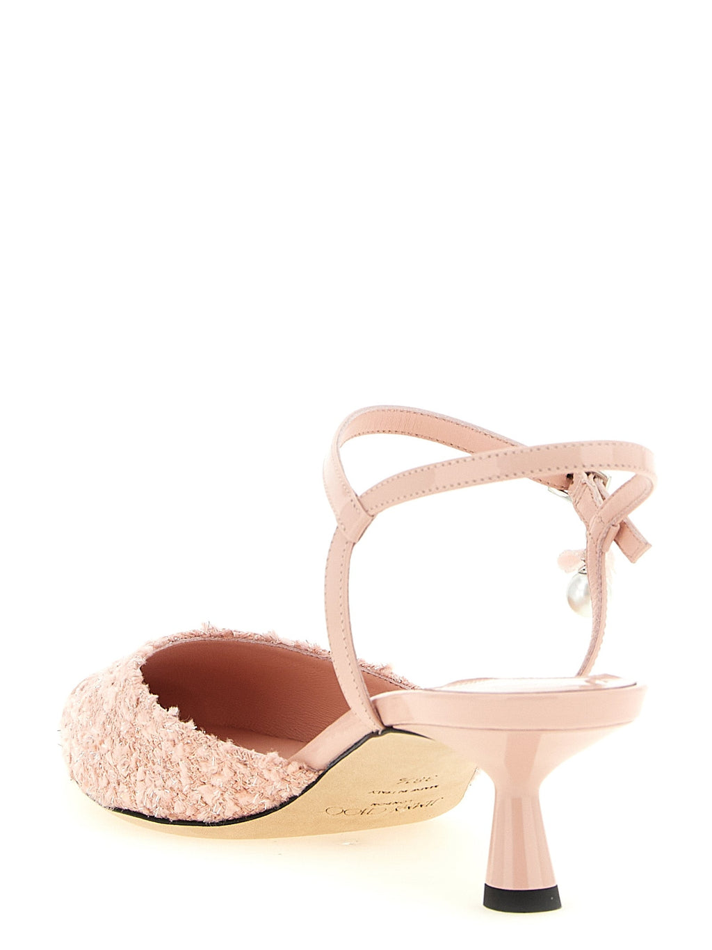 Jimmy Choo Multicolor Tencel Mid Heel Pumps