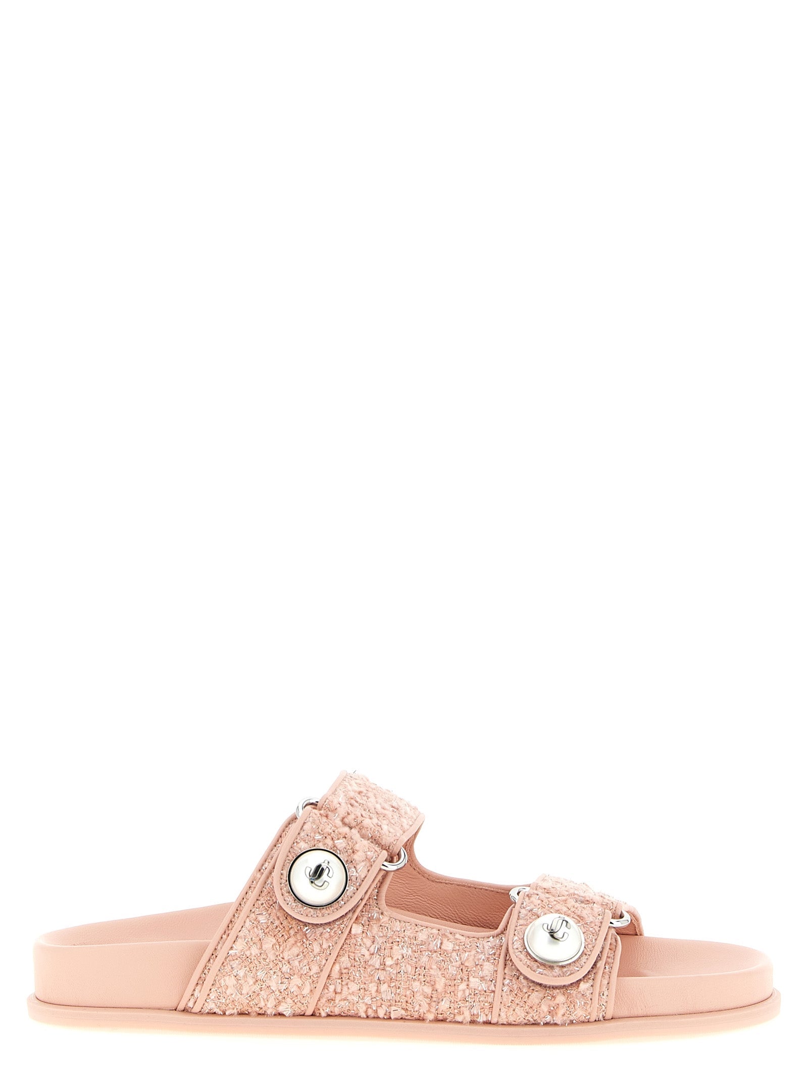 Jimmy Choo Multicolor Tencel Slides