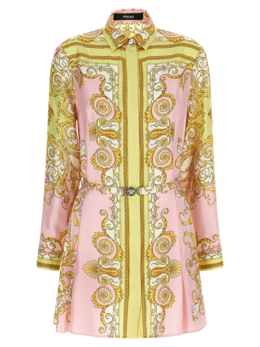 Versace Multicolor Silk Short Dress