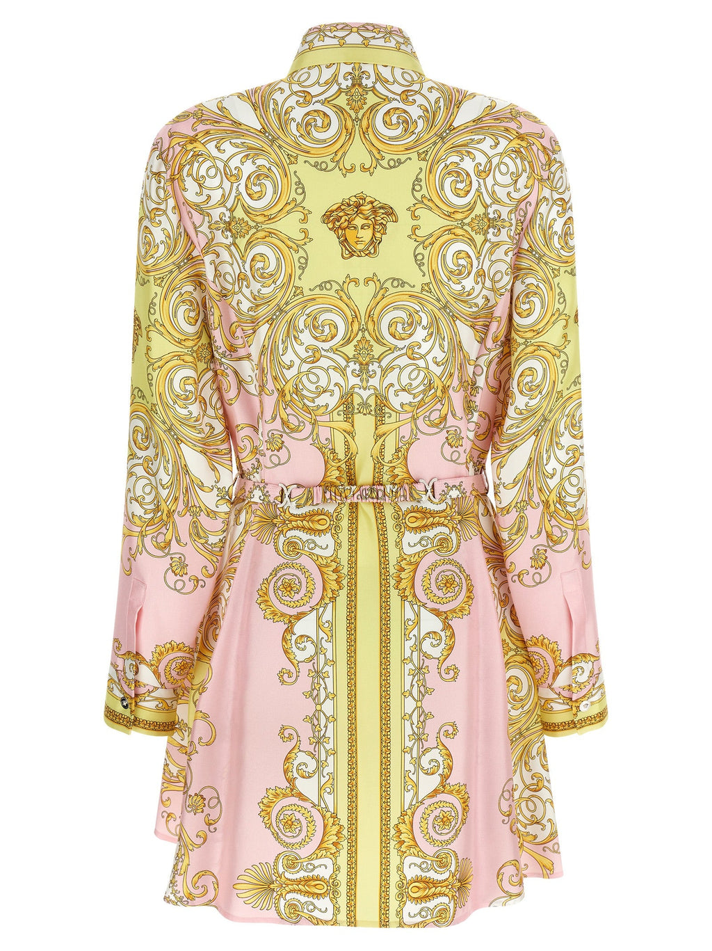 Versace Multicolor Silk Short Dress
