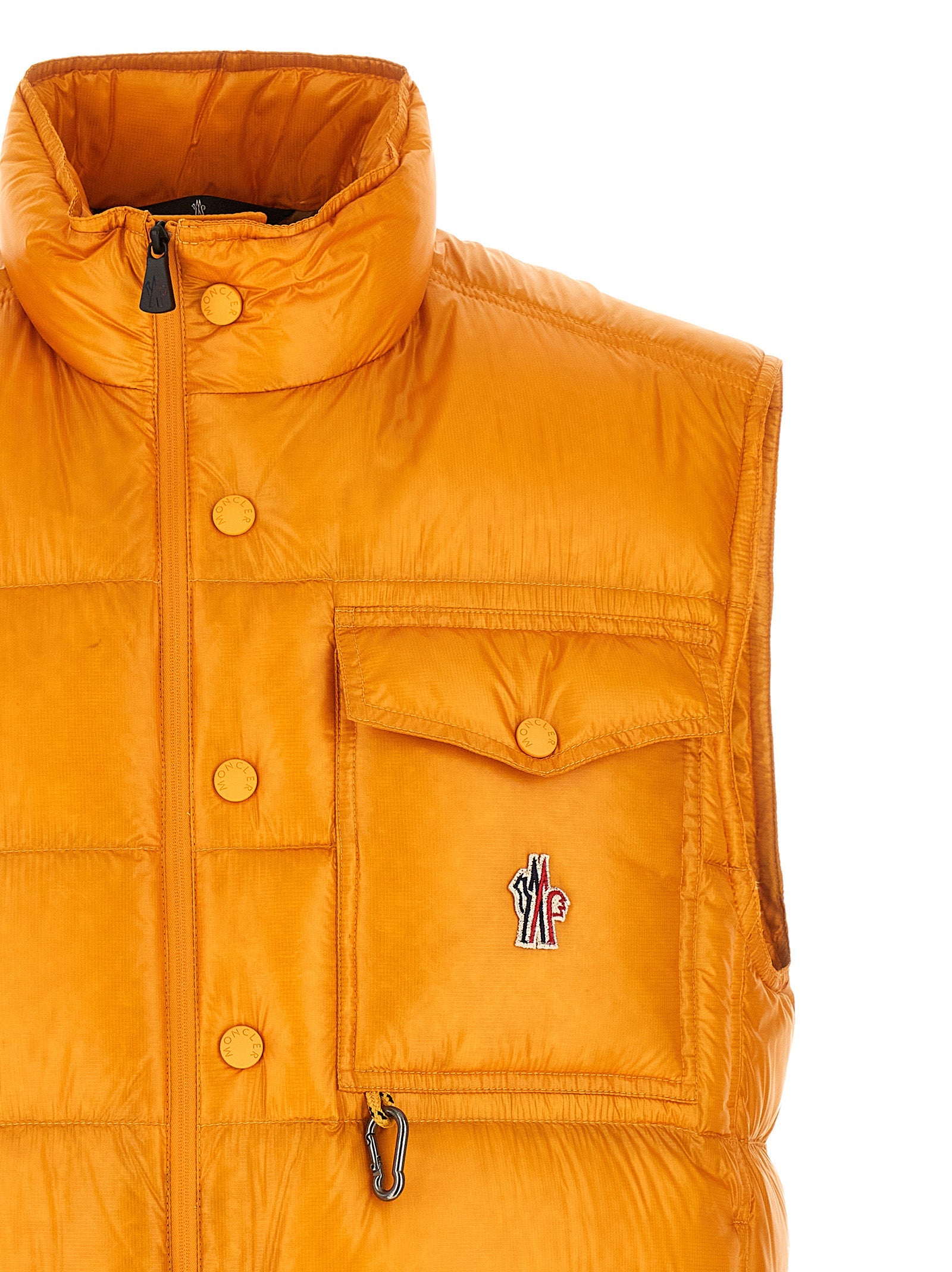 Moncler Grenoble Bicolor Polyester Sleeveless Jacket