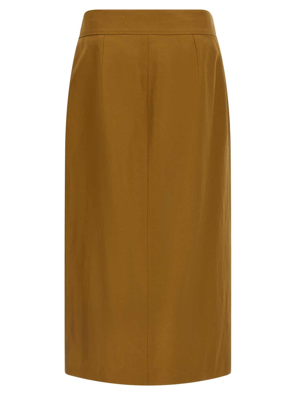 Alberto Biani Brown Viscose Midi Skirt