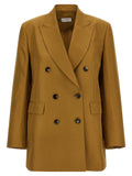 Alberto Biani Brown Viscose Blazer