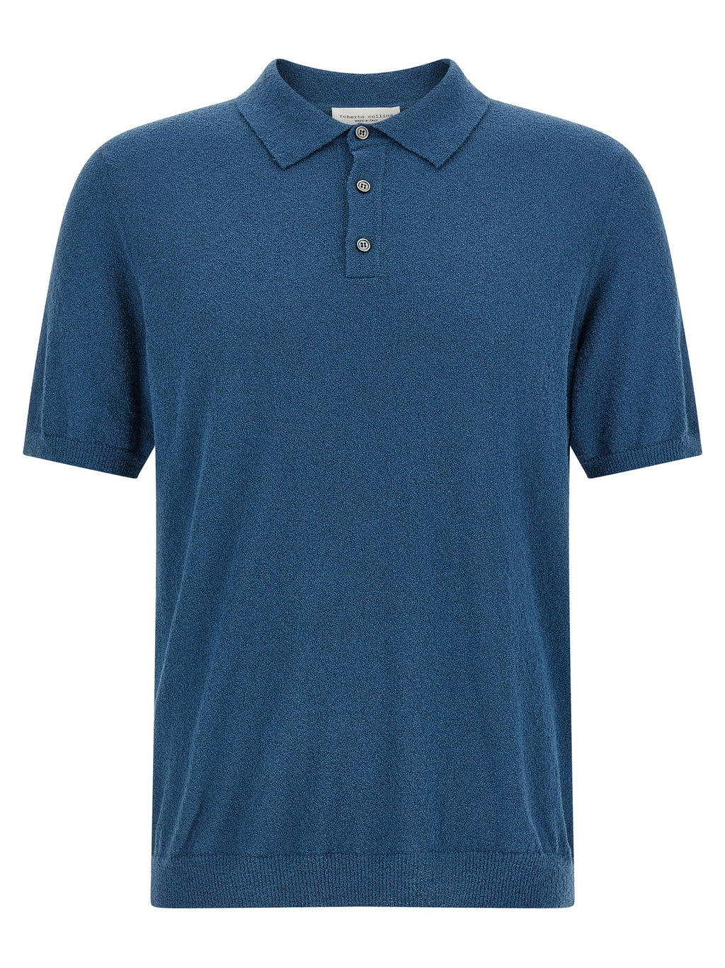 Roberto Collina Blue Cotton Polo Shirt