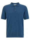 Roberto Collina Blue Cotton Polo Shirt