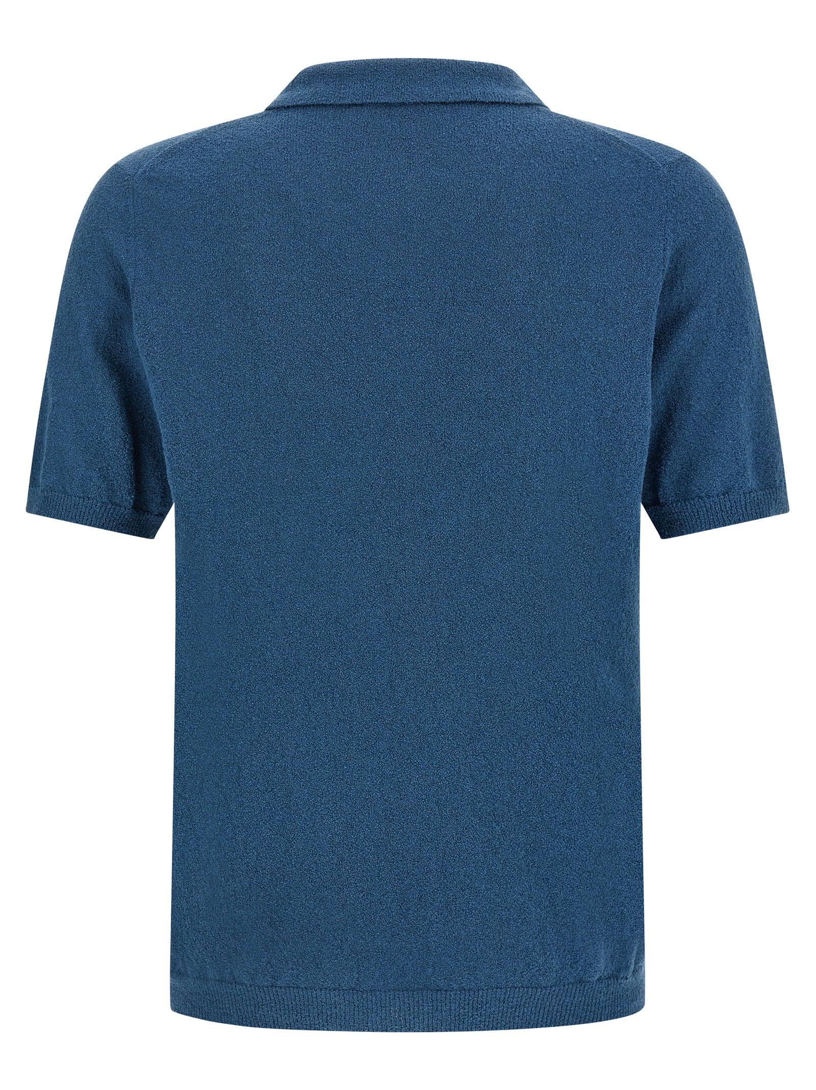Roberto Collina Blue Cotton Polo Shirt