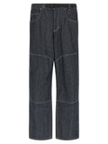 Gramicci Blue Cotton Straight-Leg Jeans