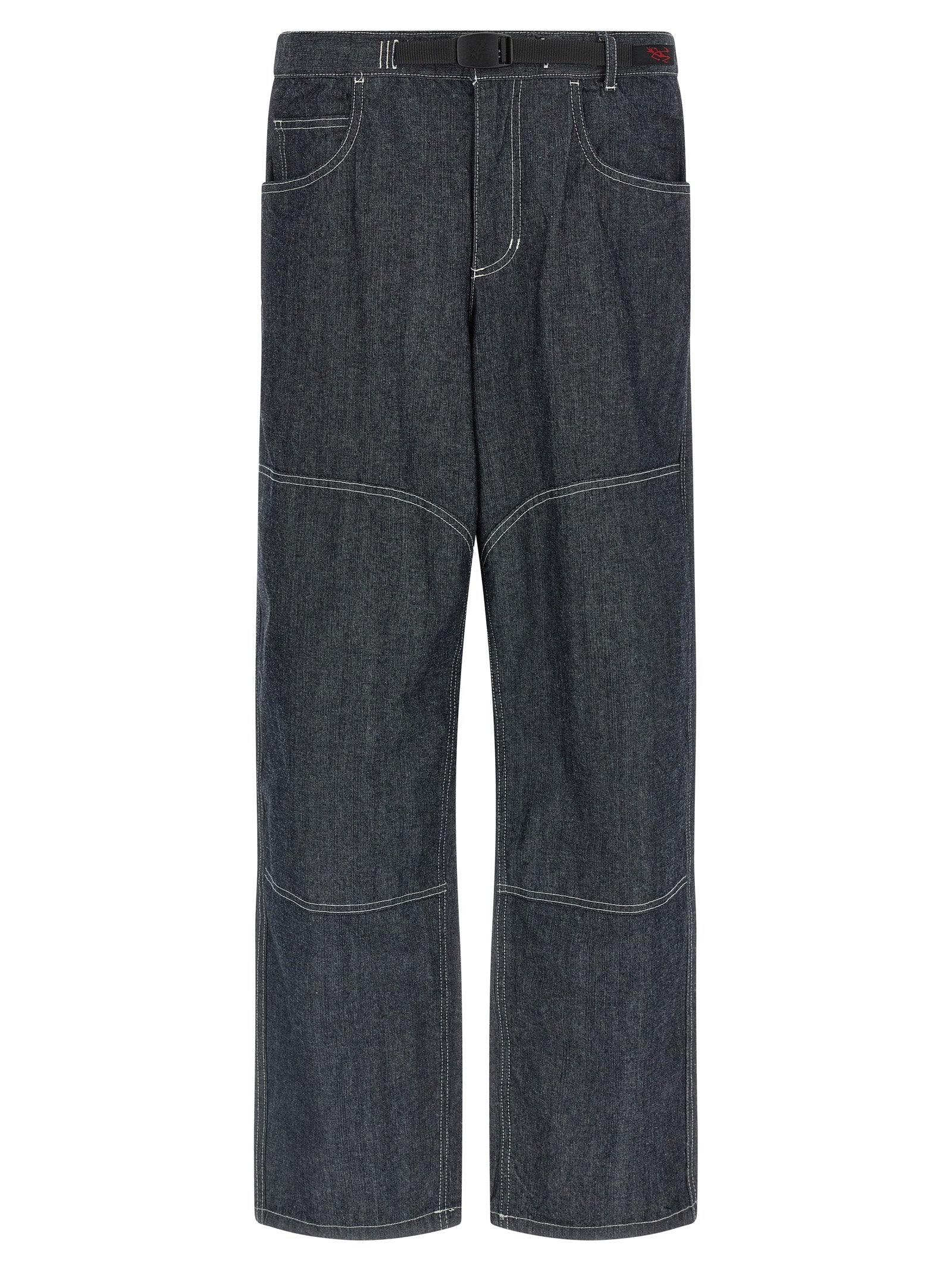 Gramicci Blue Cotton Straight-Leg Jeans