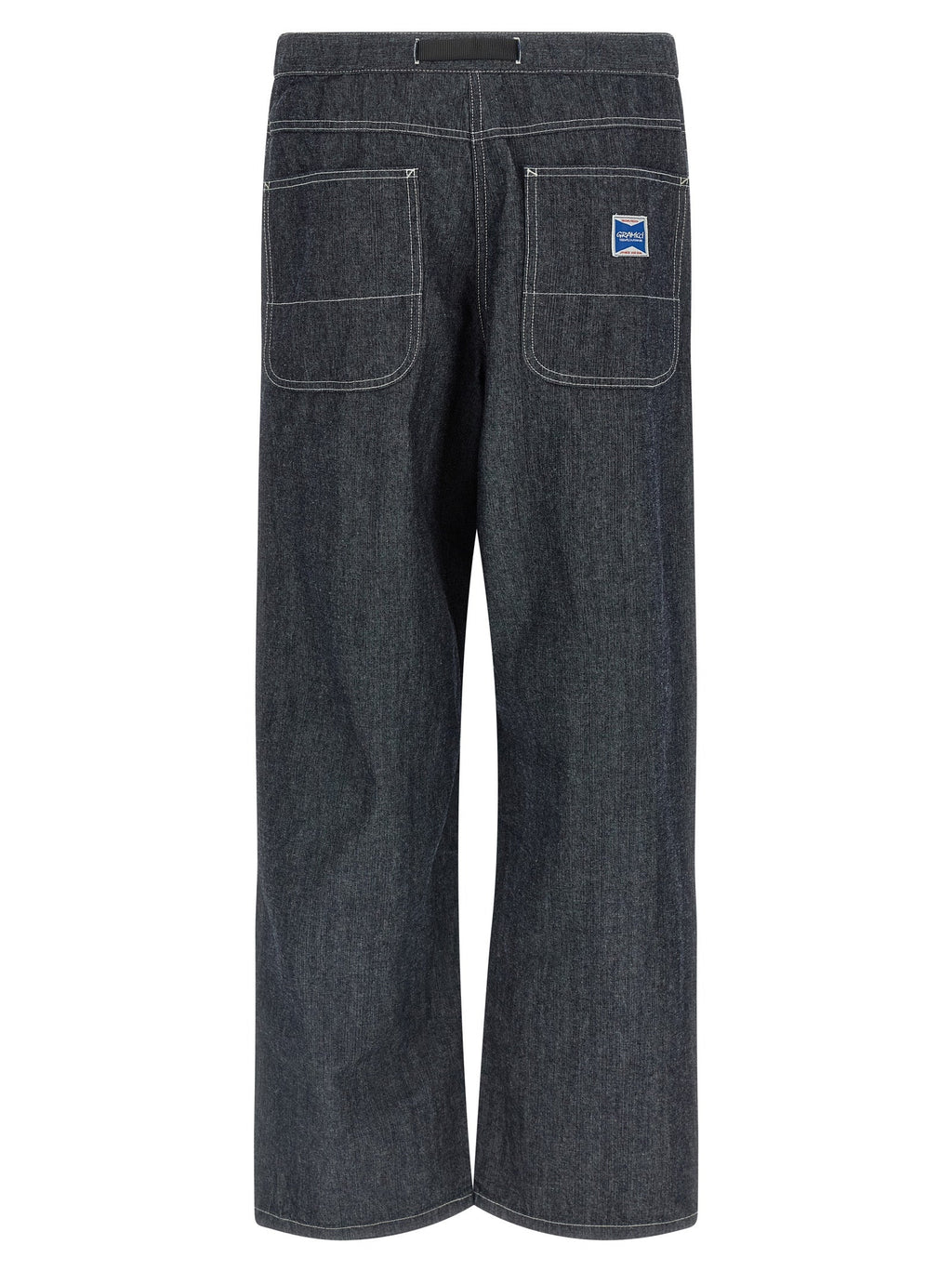 Gramicci Blue Cotton Straight-Leg Jeans