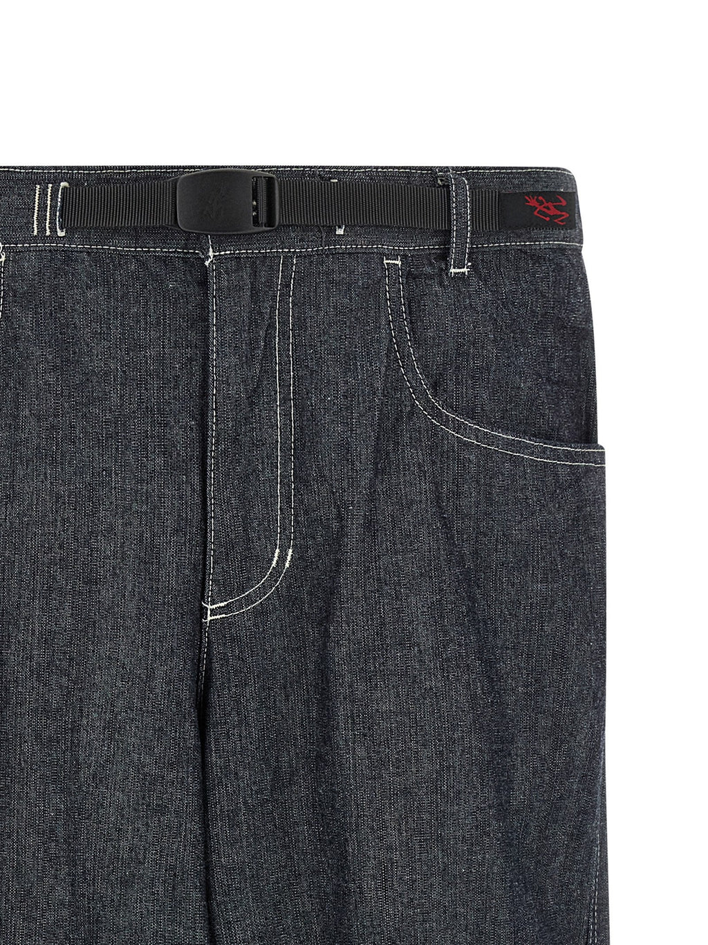 Gramicci Blue Cotton Straight-Leg Jeans