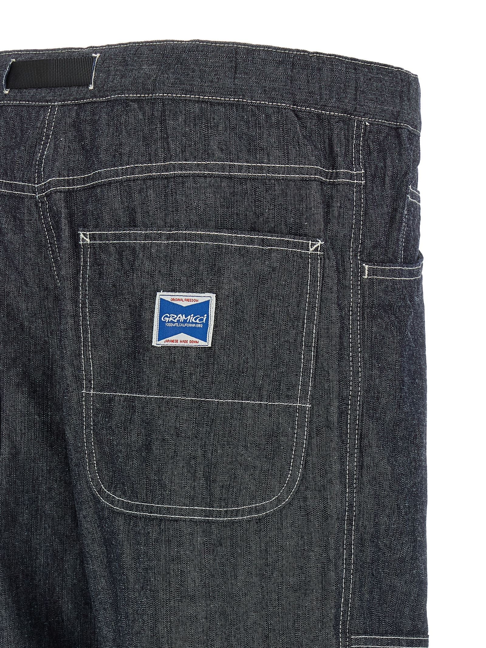 Gramicci Blue Cotton Straight-Leg Jeans