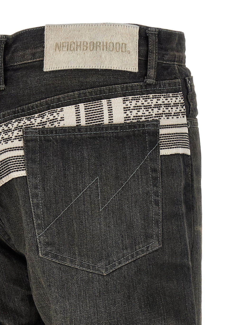 Yohji Yamamoto Black Cotton Tapered Jeans