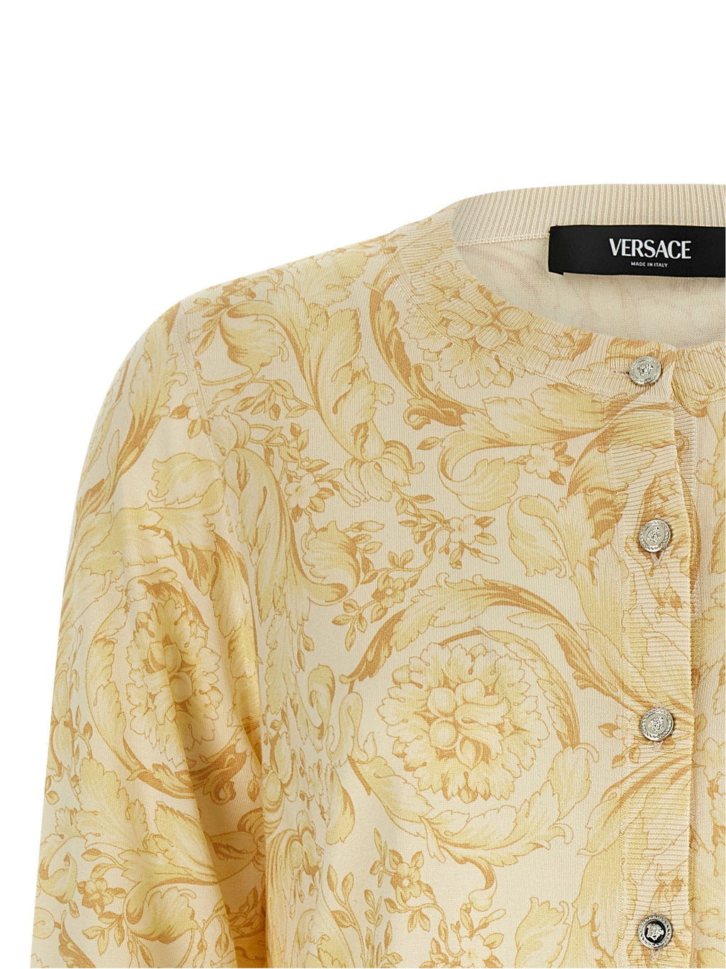 Versace Bicolor Silk Cardigan
