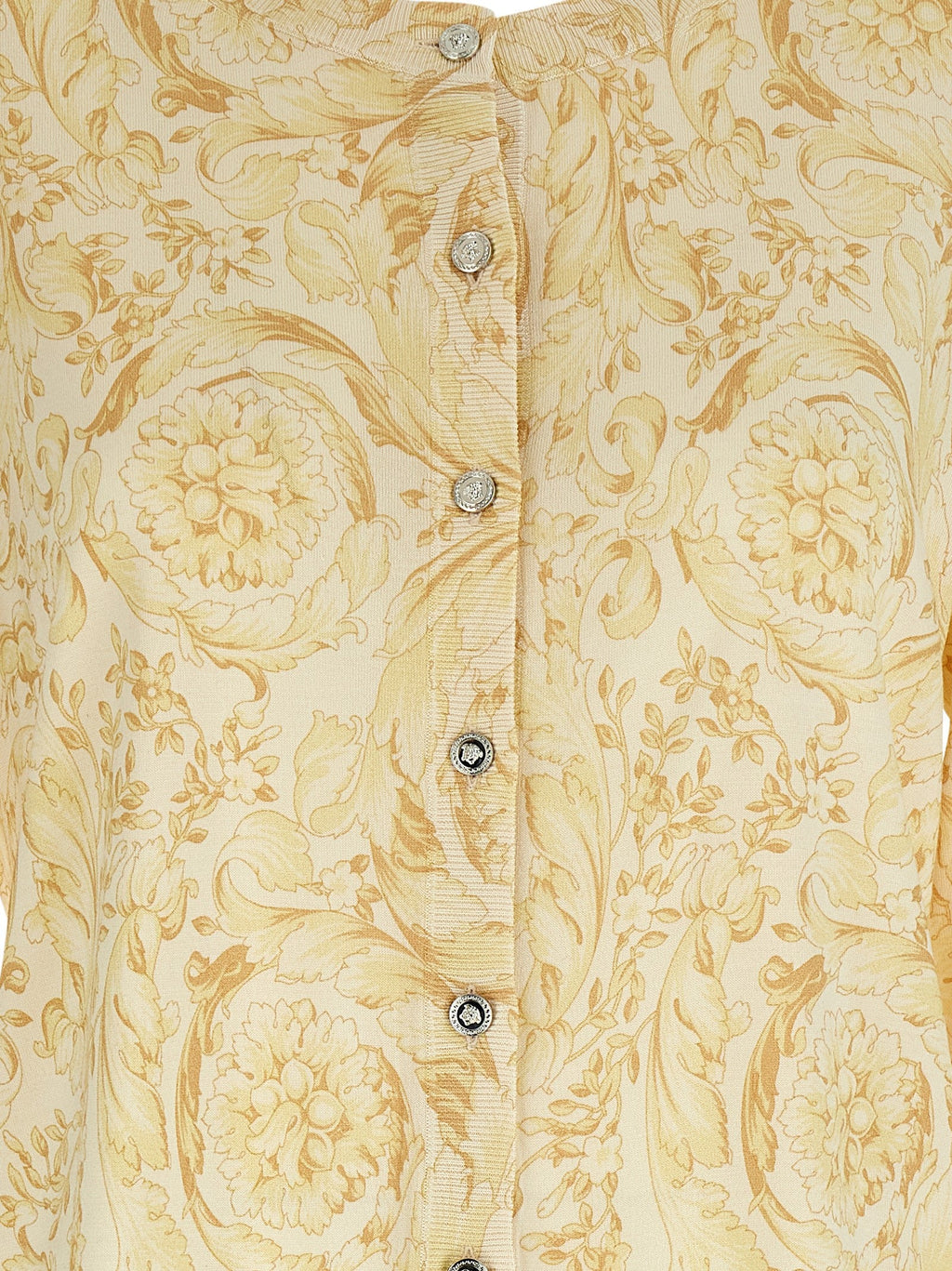 Versace Bicolor Silk Cardigan