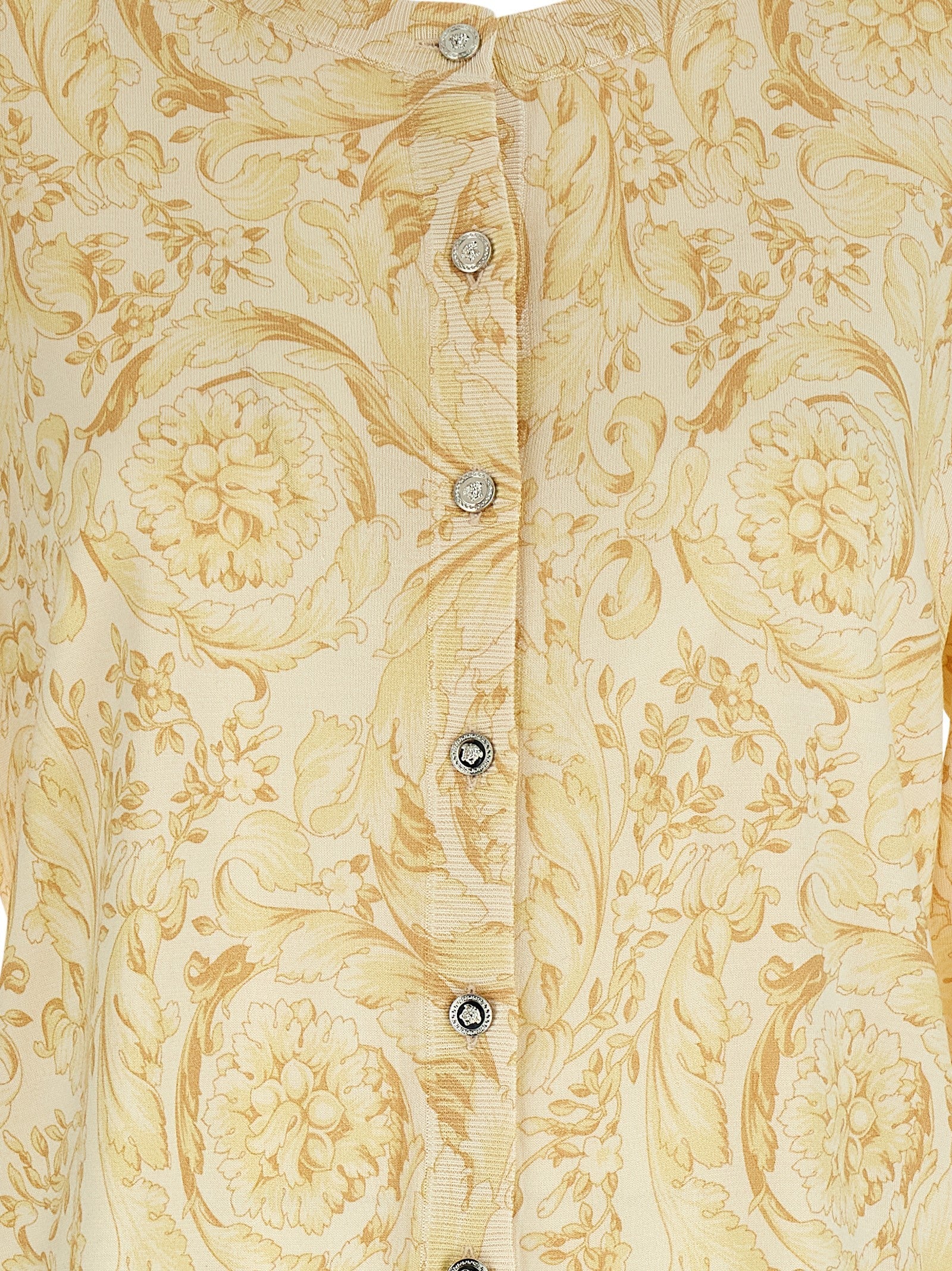 Versace Bicolor Silk Cardigan