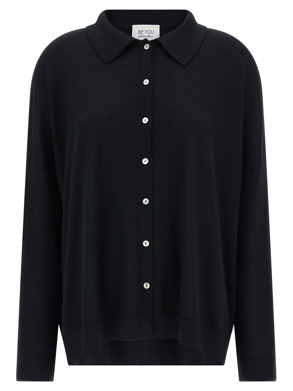 BE YOU Black Cashmere Cardigan