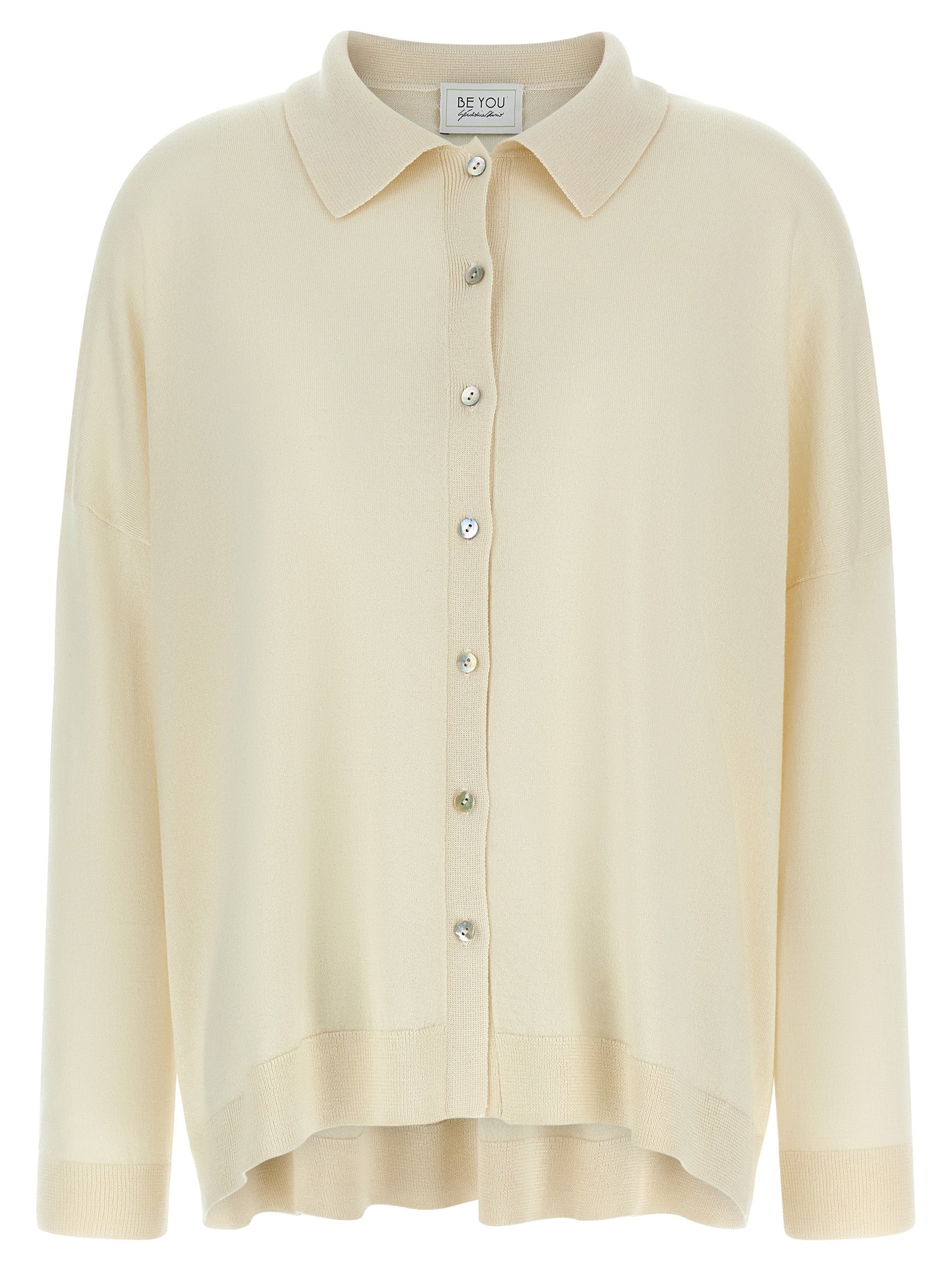 BE YOU White Cashmere Cardigan