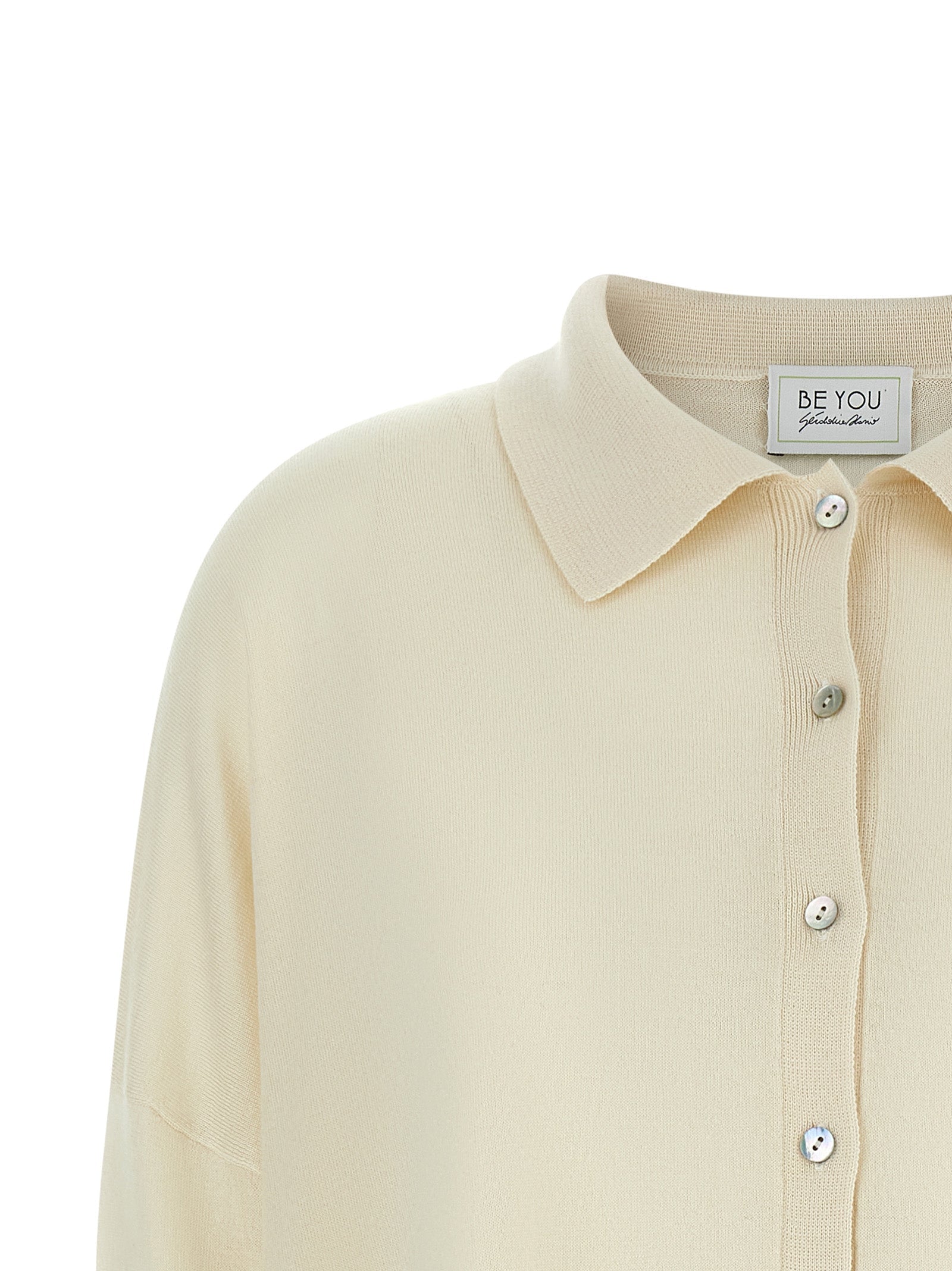 BE YOU White Cashmere Cardigan