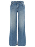 L'Agence Blue Cotton Jeans Denim