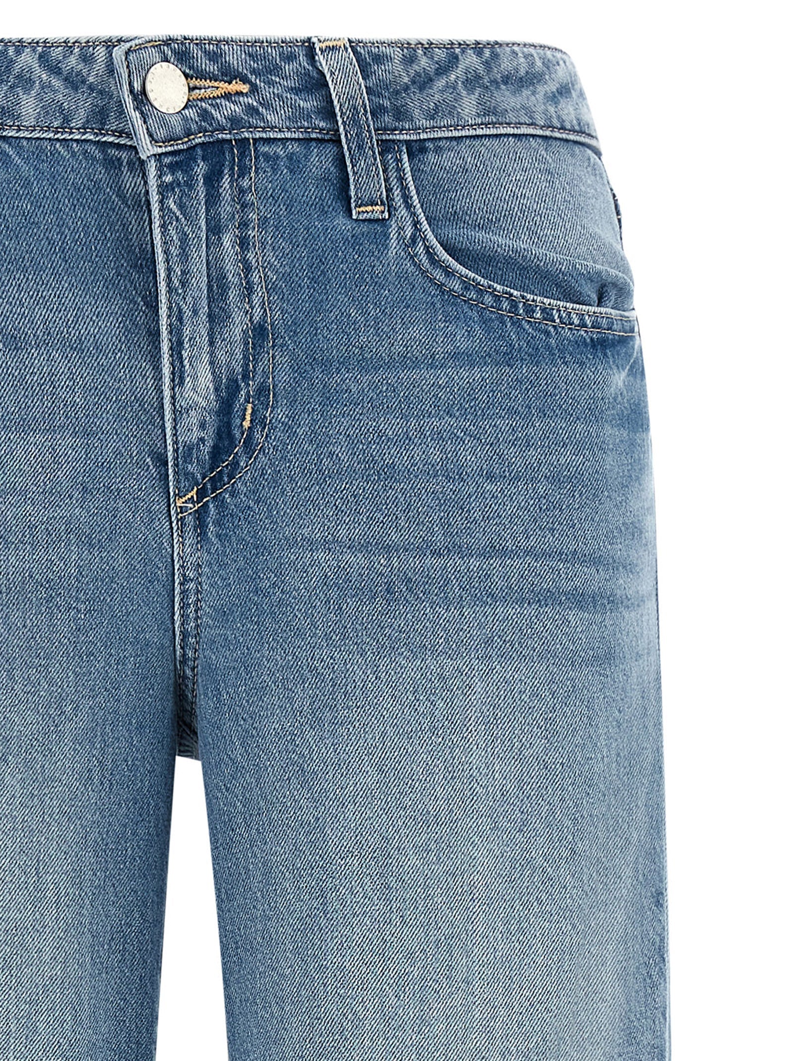 L'Agence Blue Cotton Jeans Denim