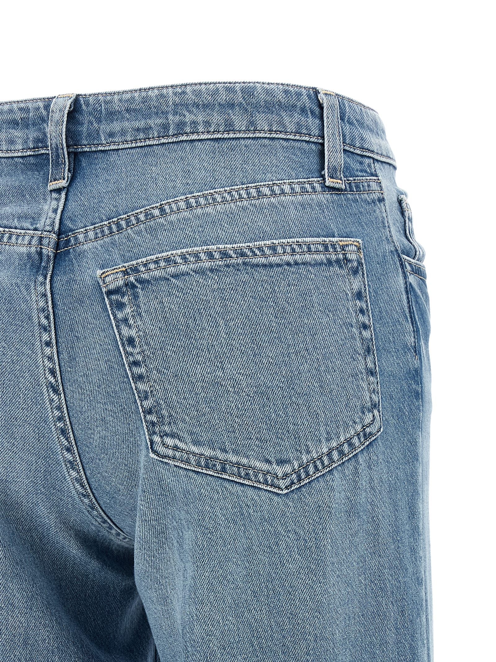 L'Agence Blue Cotton Jeans Denim