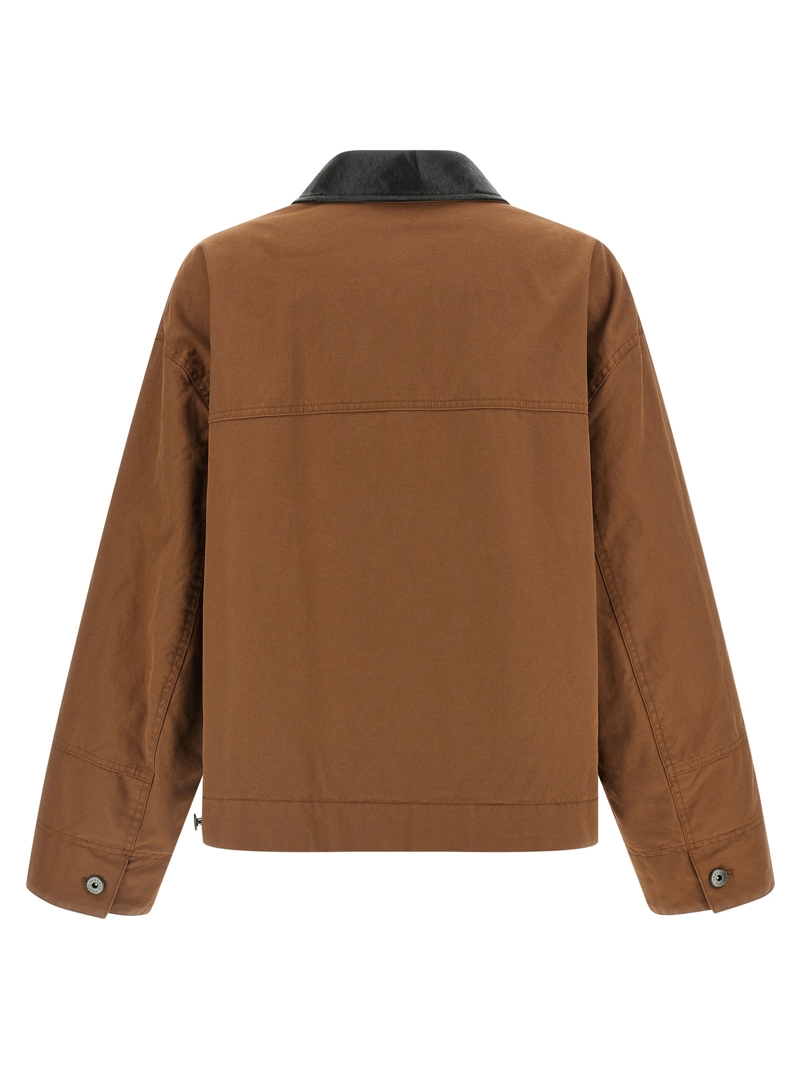 Max Mara Brown Cotton Full-Length Jacket
