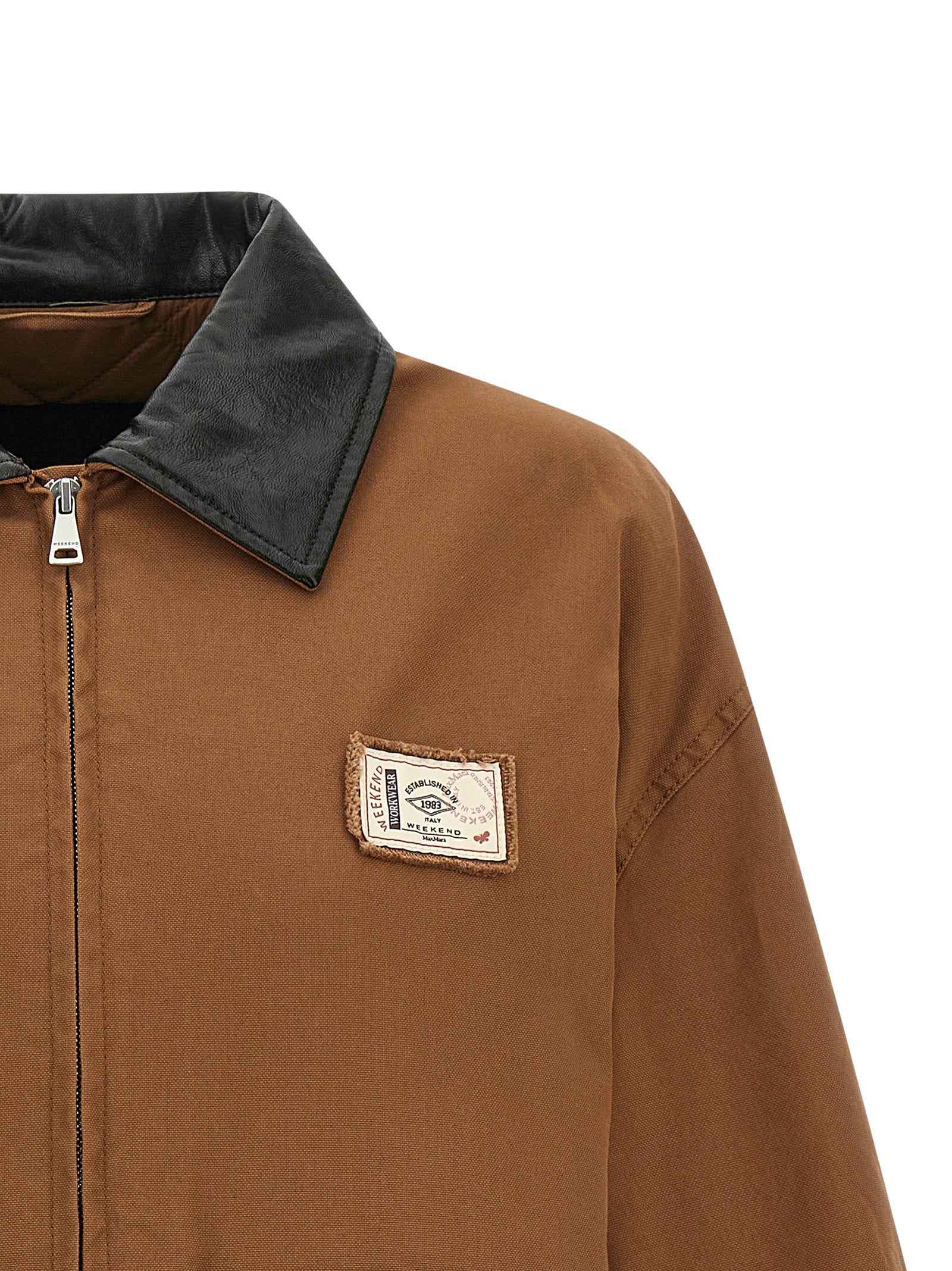 Max Mara Brown Cotton Full-Length Jacket