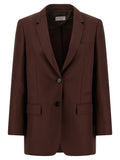 Alberto Biani Brown Viscose Blazer