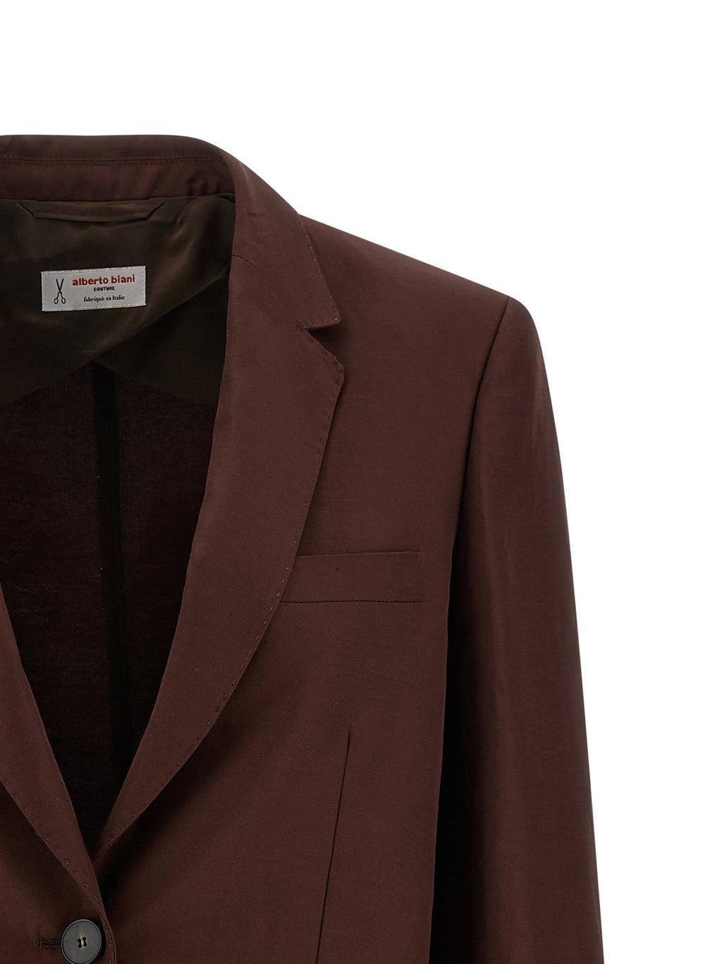 Alberto Biani Brown Viscose Blazer