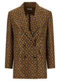 Alberto Biani Brown Silk Blazer