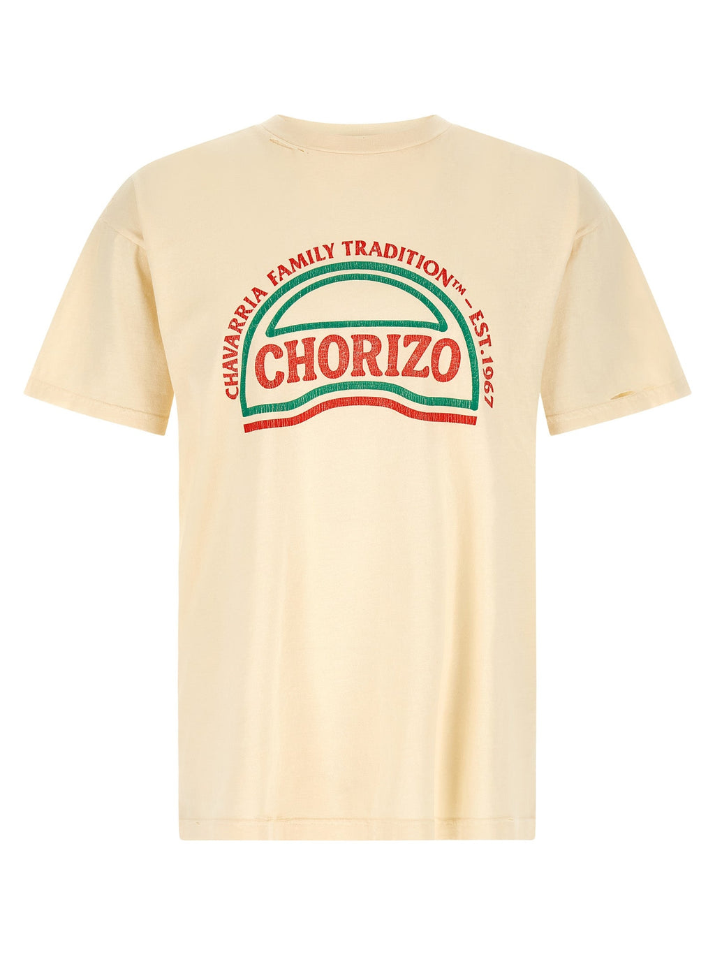 WILLY CHAVARRIA Beige Cotton T-Shirt