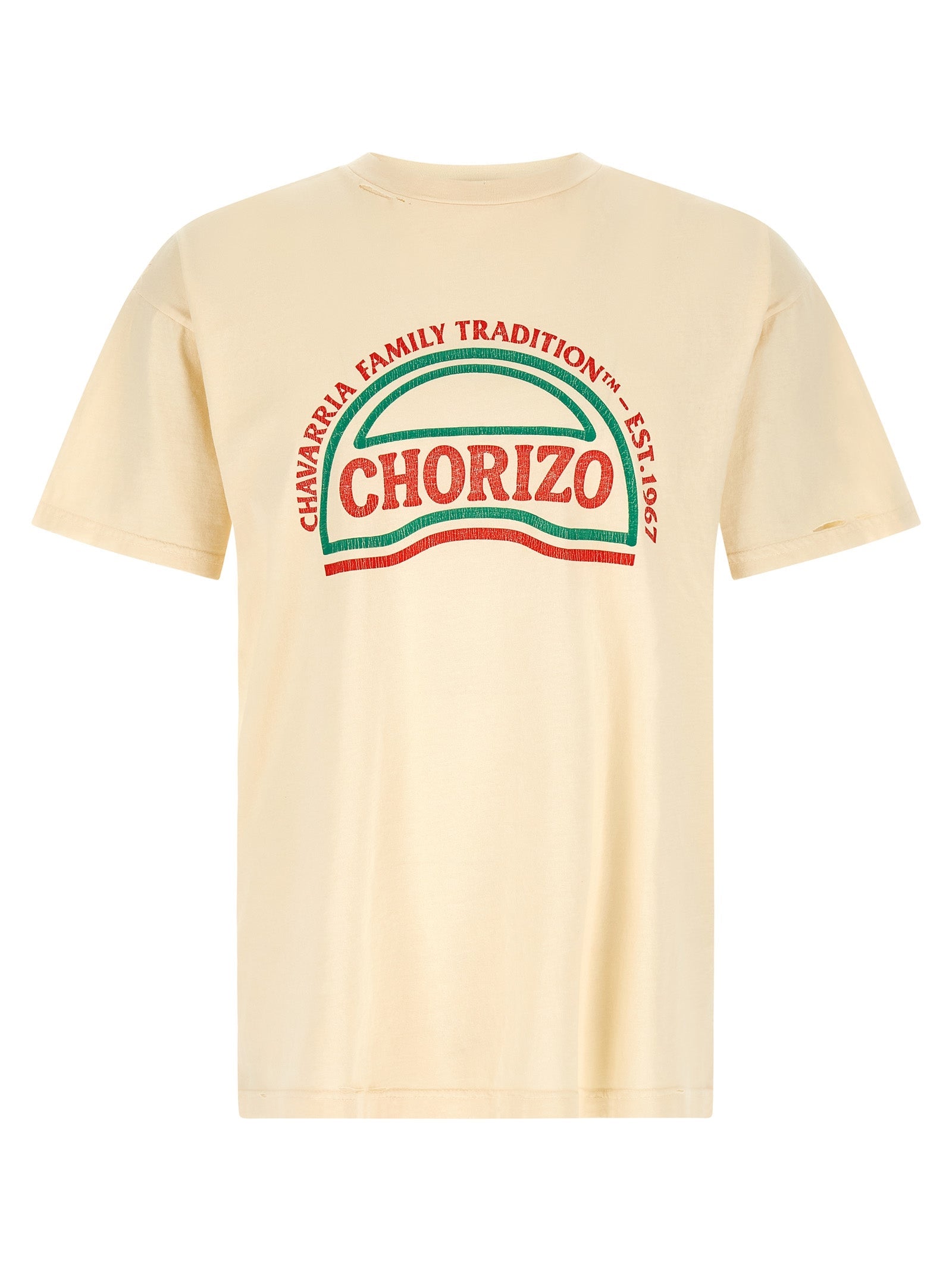 WILLY CHAVARRIA Beige Cotton T-Shirt