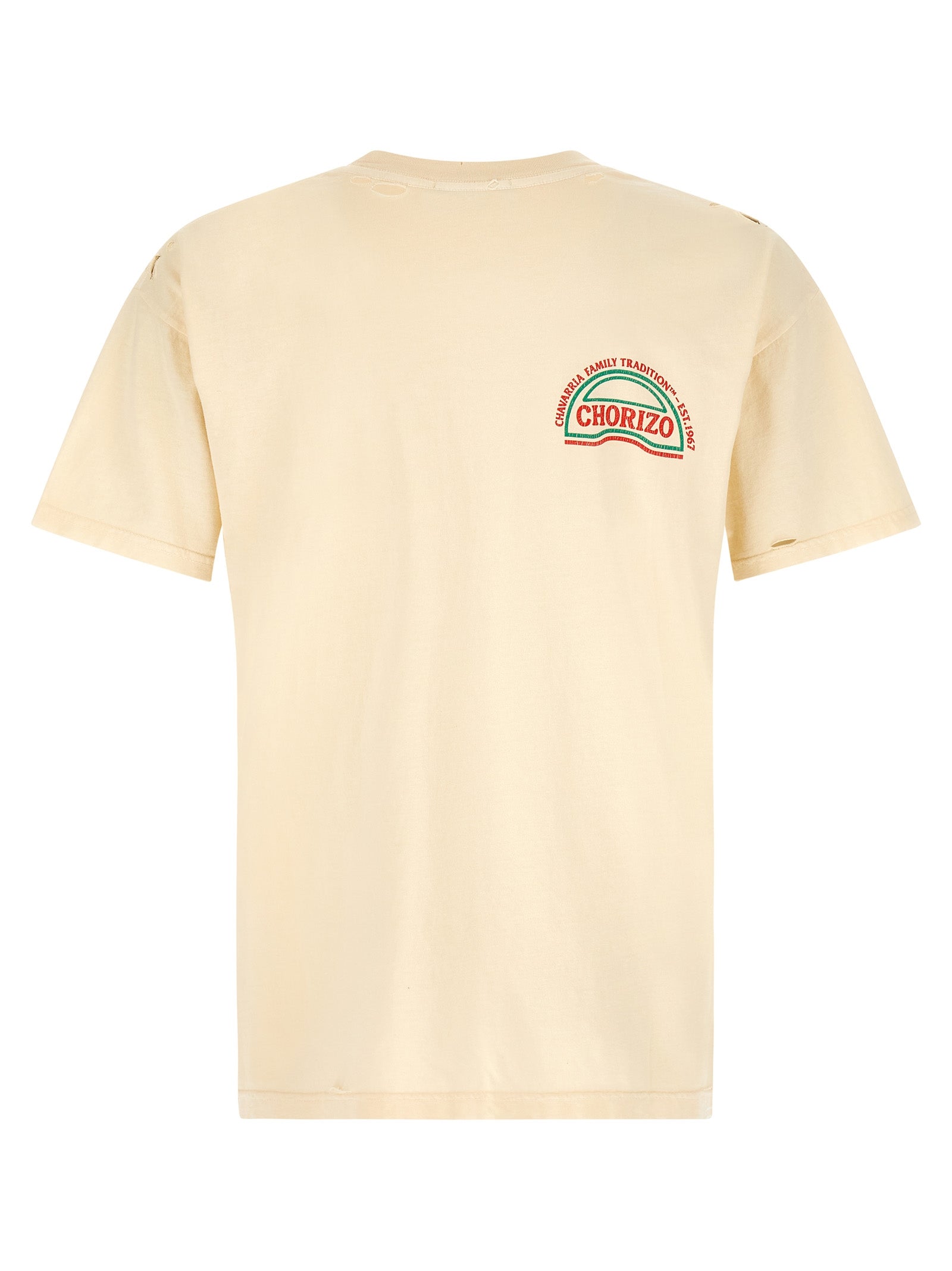 WILLY CHAVARRIA Beige Cotton T-Shirt