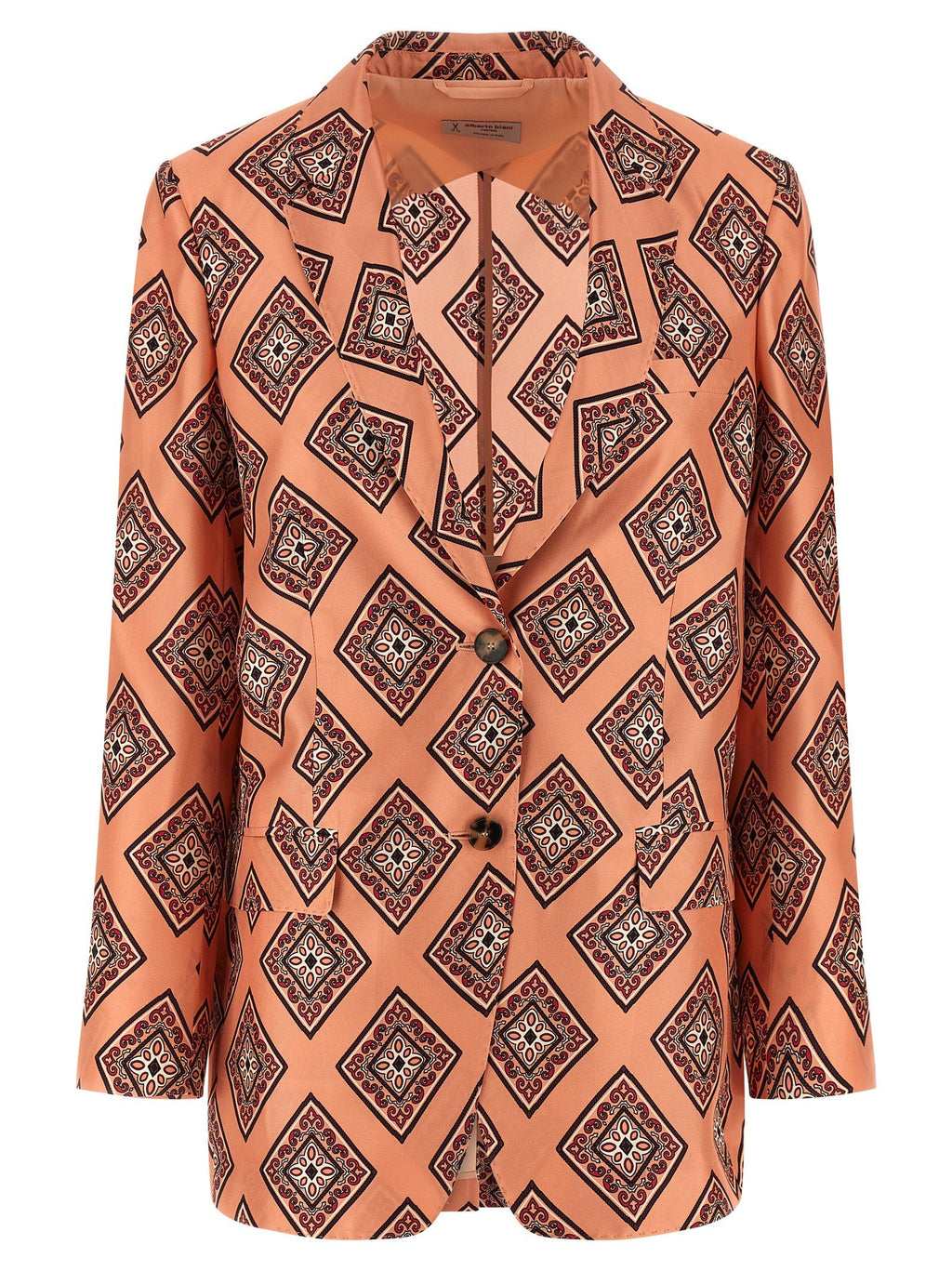 Alberto Biani Multicolor Silk Blazer