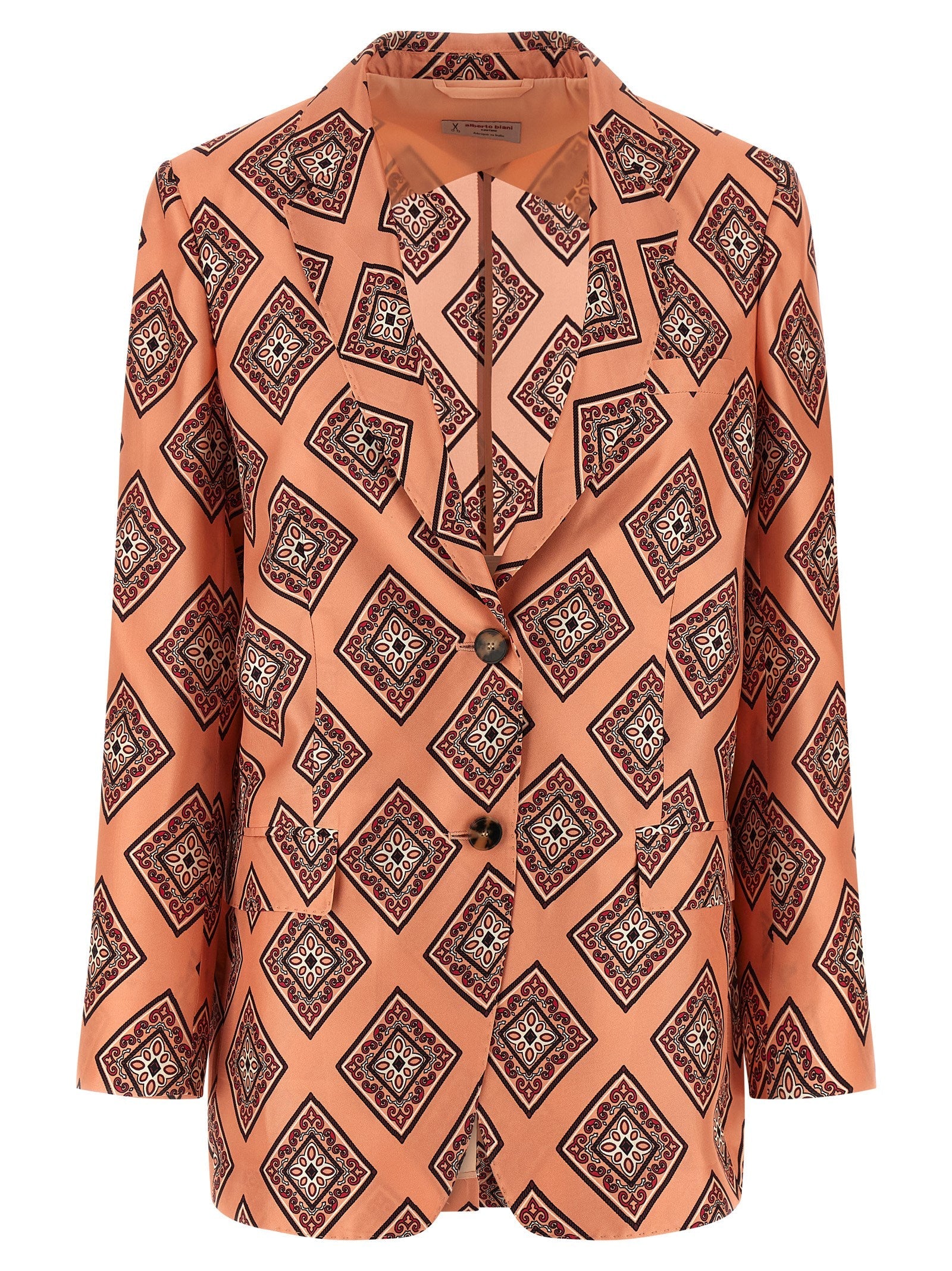Alberto Biani Multicolor Silk Blazer